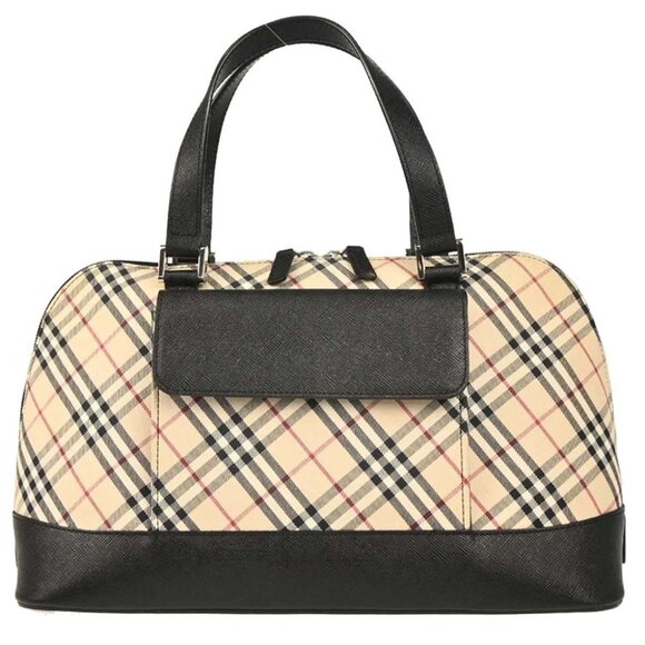 Burberry Beige Burberry Check Handbag 195787 - Picture 1 of 10